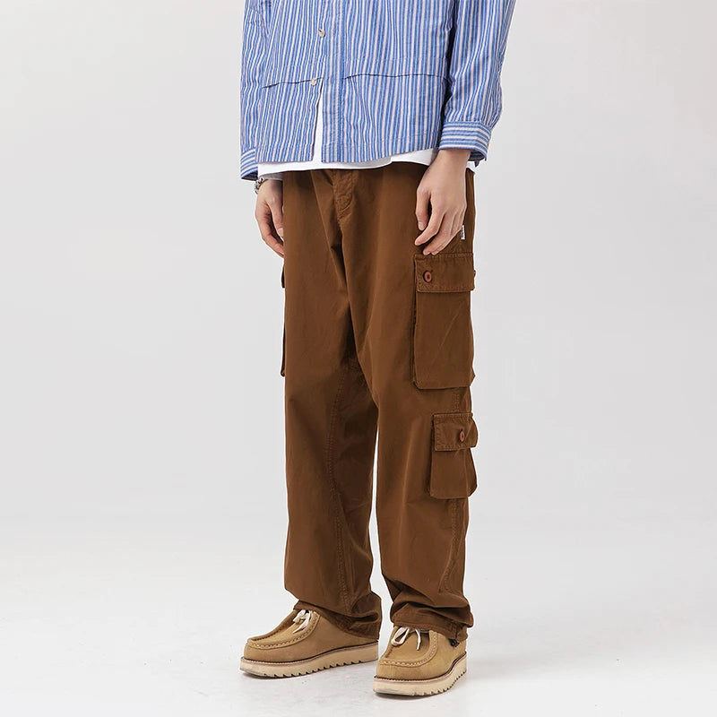 Washed Utility Cargo Pants-streetwear-techwear