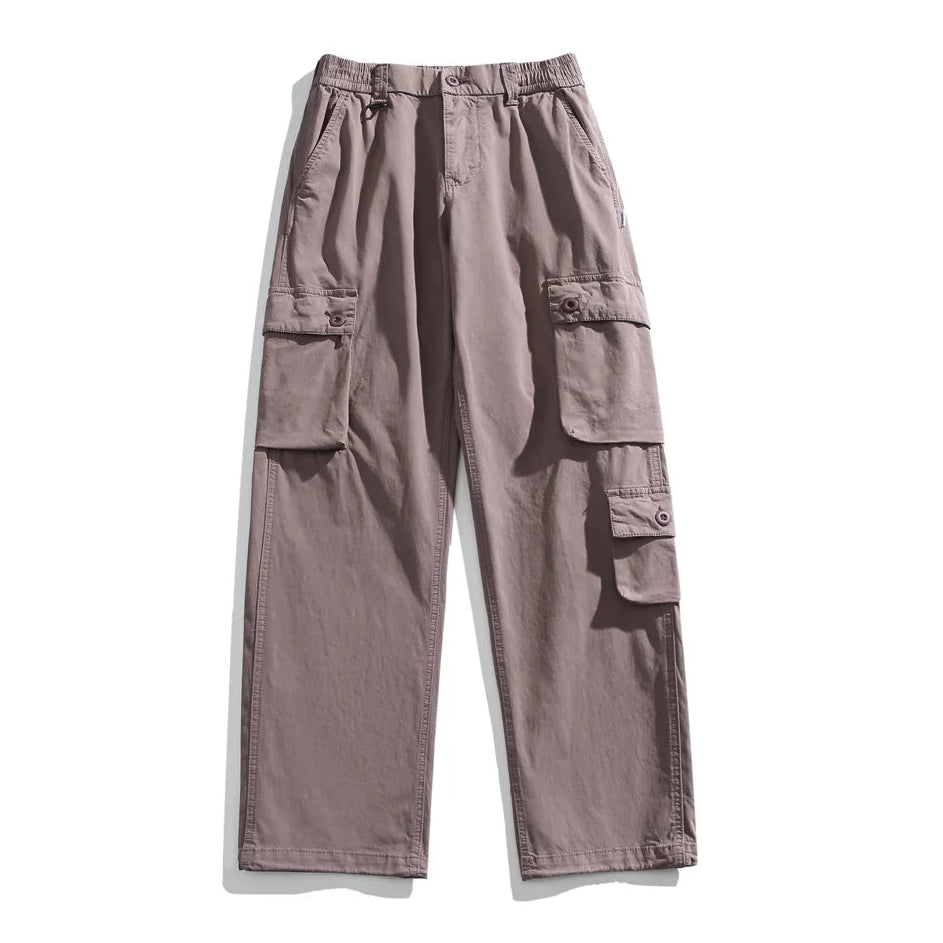 Washed Utility Cargo Pants-streetwear-techwear
