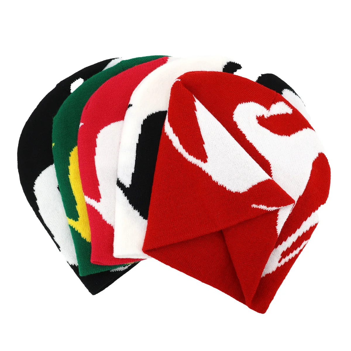 Wavy Y2K Graphic Toque Beanie-streetwear-techwear