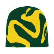 Wavy Y2K Graphic Toque Beanie-streetwear-techwear