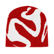 Wavy Y2K Graphic Toque Beanie-streetwear-techwear