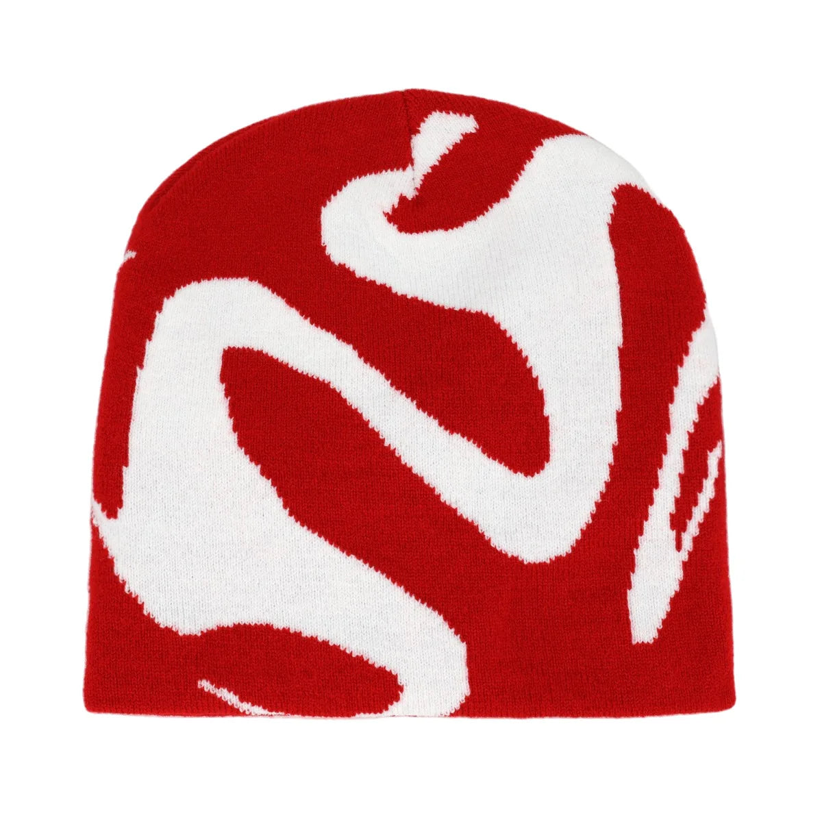 Wavy Y2K Graphic Toque Beanie-streetwear-techwear