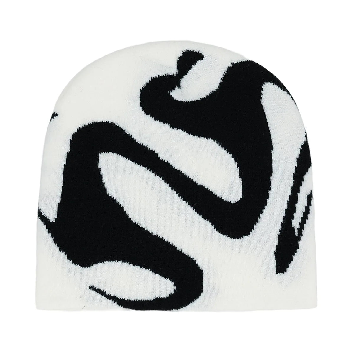 Wavy Y2K Graphic Toque Beanie-streetwear-techwear