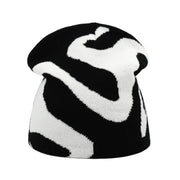 Wavy Y2K Graphic Toque Beanie-streetwear-techwear
