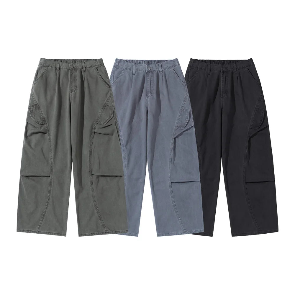 Wide Fit Utility Cargo Pants-streetwear-techwear