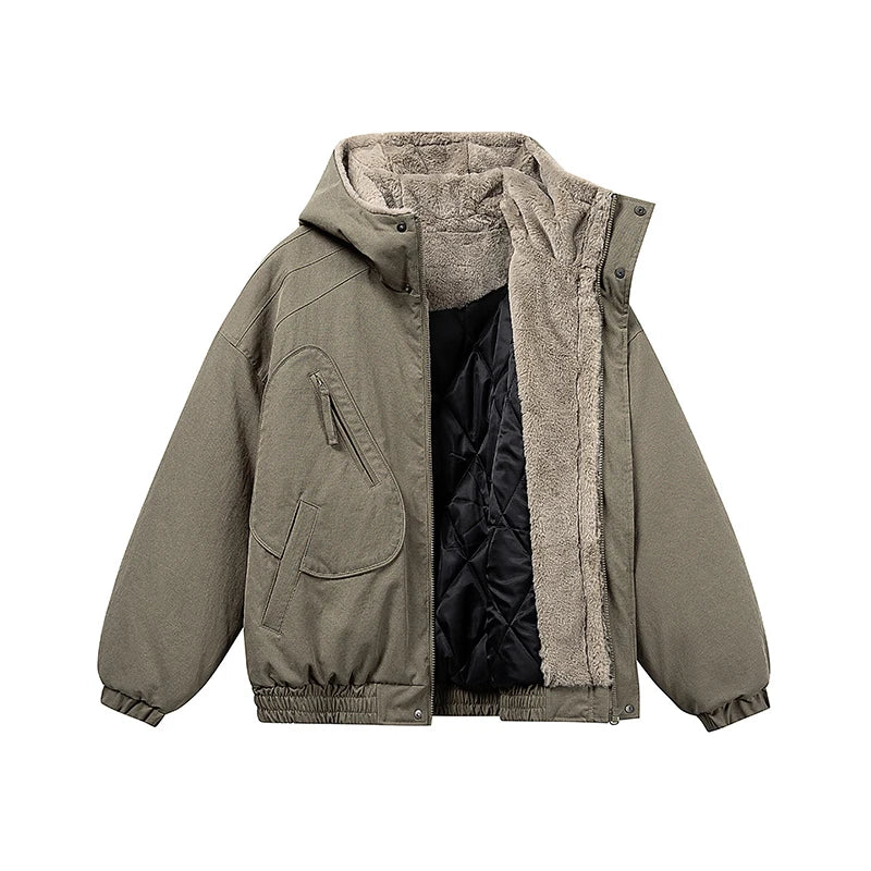 Workwear Fleece Hood Jacket-streetwear-techwear