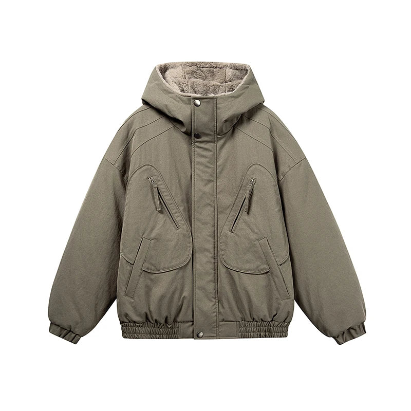 Workwear Fleece Hood Jacket-streetwear-techwear