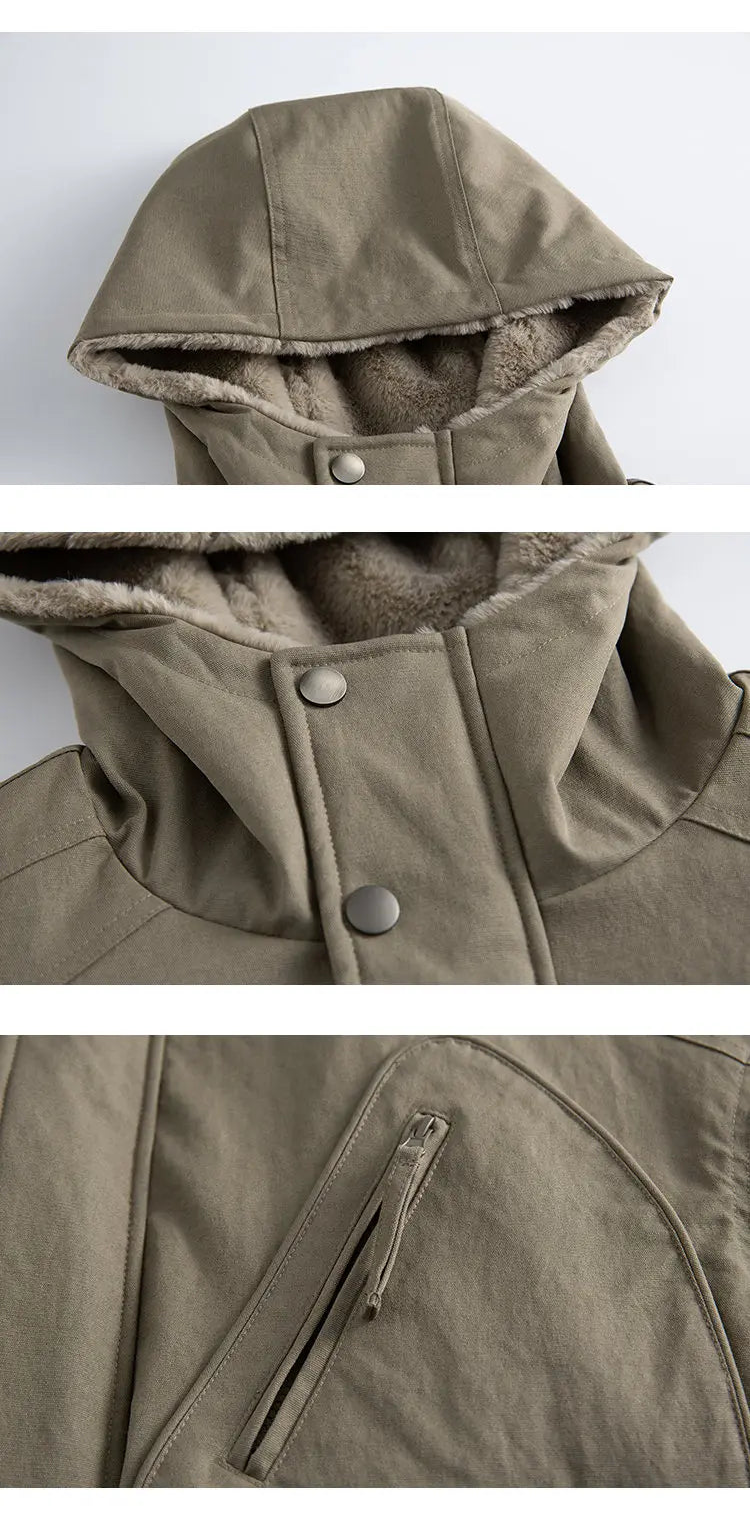 Workwear Fleece Hood Jacket-streetwear-techwear