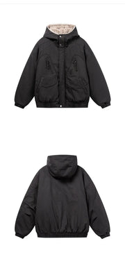Workwear Fleece Hood Jacket-streetwear-techwear