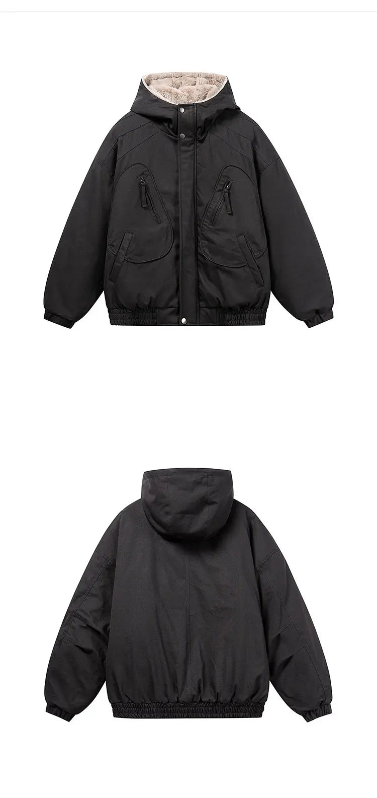 Workwear Fleece Hood Jacket-streetwear-techwear
