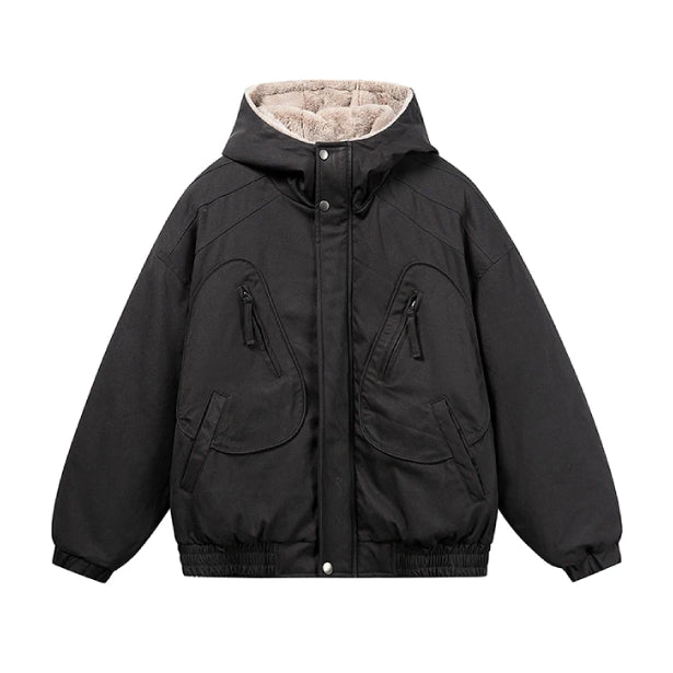 Workwear Fleece Hood Jacket-streetwear-techwear
