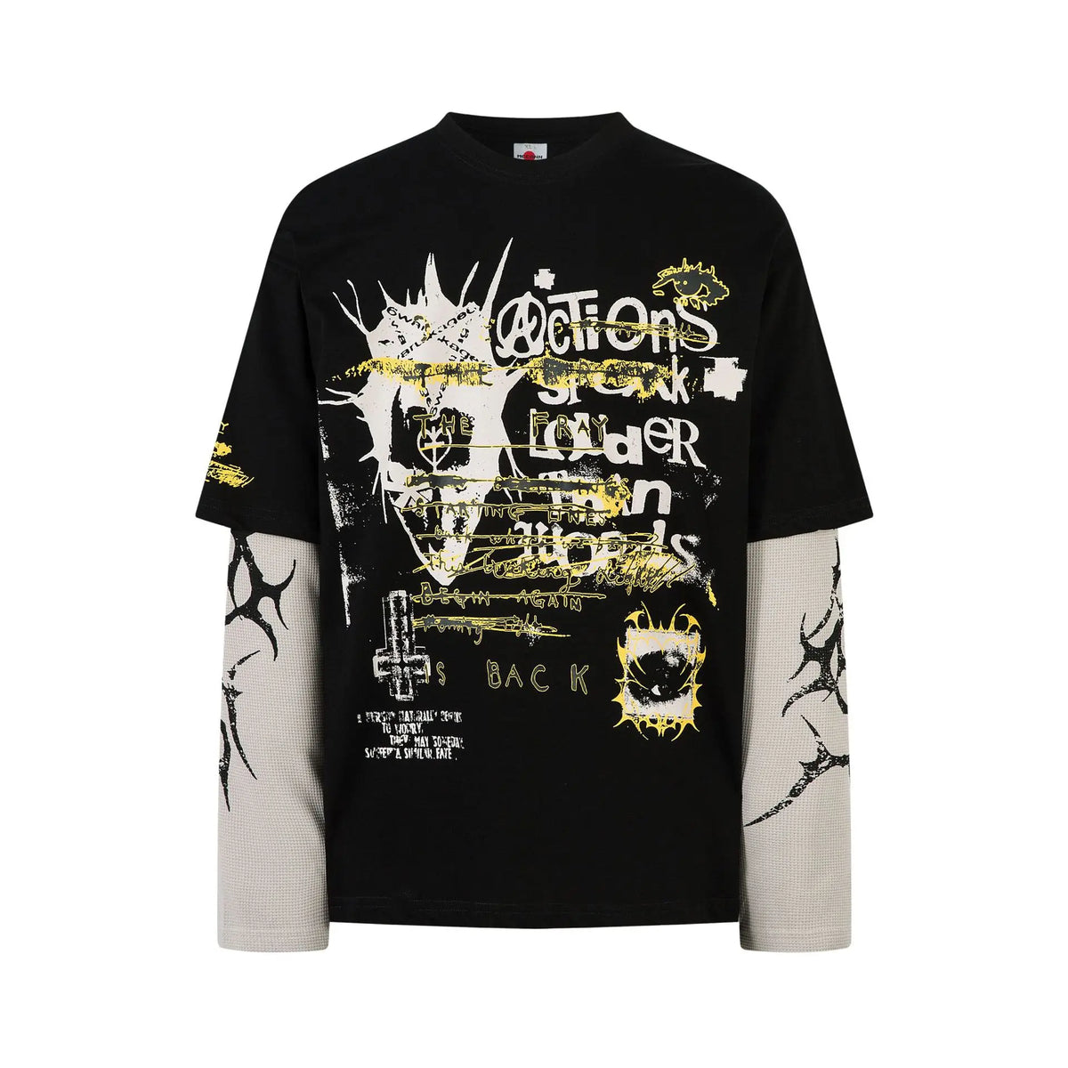 Y2K Punk Layered Graphic Long Sleeve