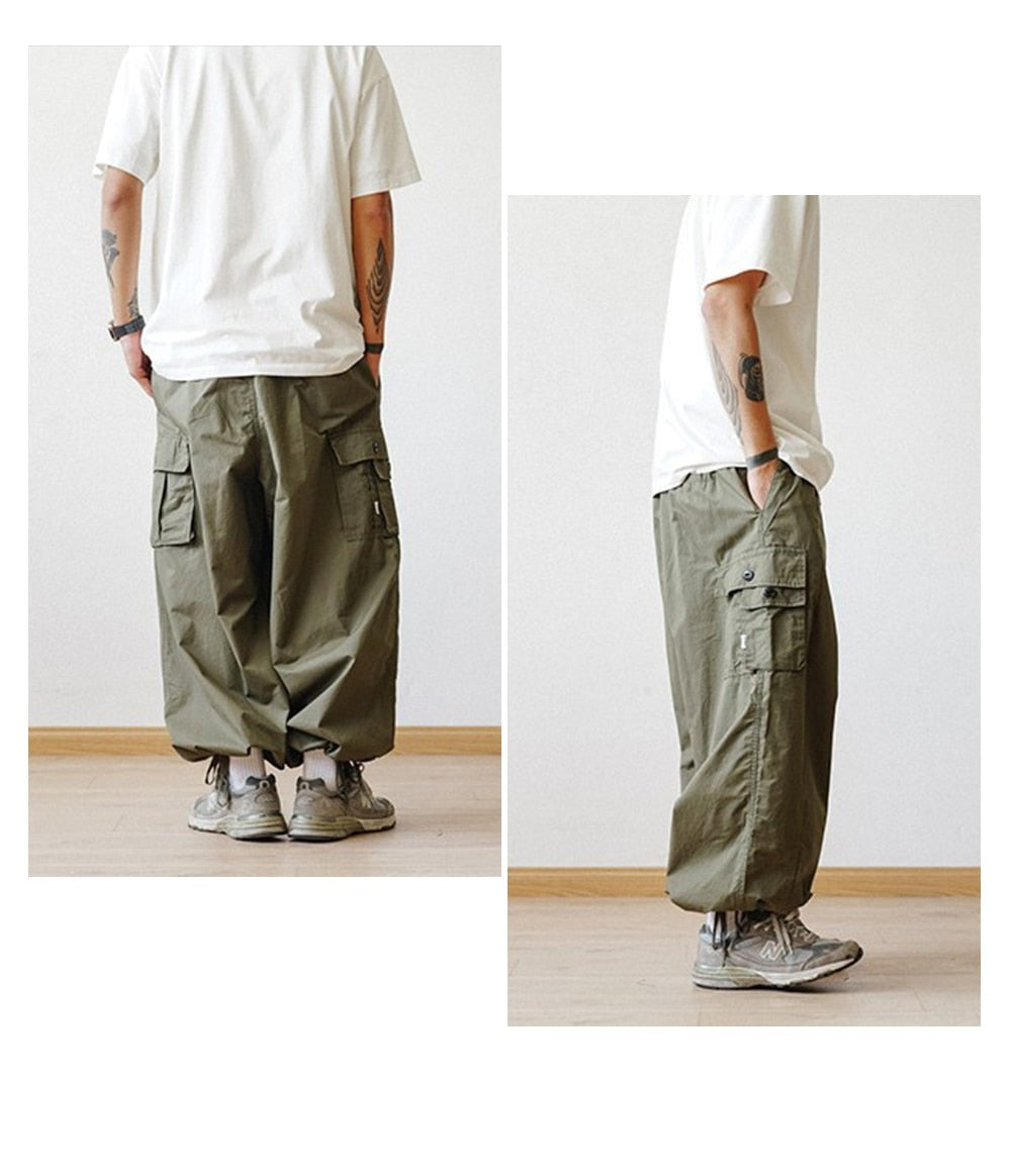 Cargo Parachute Pants-streetwear-techwear