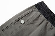 Color Block Side Zip Casual Pants-streetwear-techwear