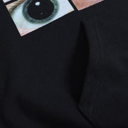 Eye Photo Graphic Hoodie-streetwear-techwear