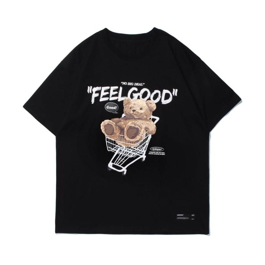 Feel Good Teddy Bear T-Shirt-streetwear-techwear