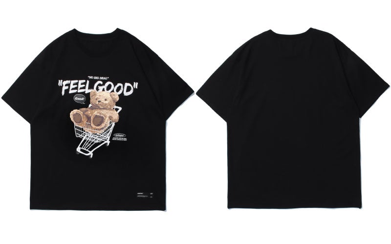 Feel Good Teddy Bear T-Shirt-streetwear-techwear