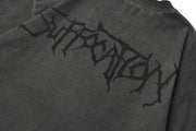Gothic Angel Garment Dyed T-Shirt-streetwear-techwear