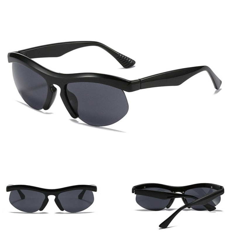 Half Frame Sunglasses-streetwear-techwear