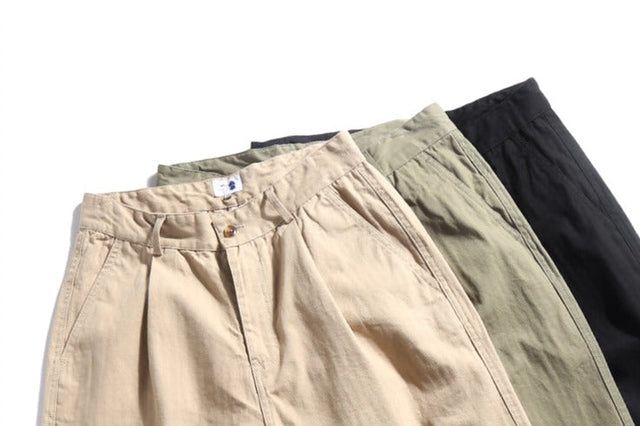 Herringbone Twill Tapered Pants | Streetwear at Before the High Street