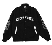 KNOCK KNOCK 'Who Dat' Varsity Jacket-streetwear-techwear