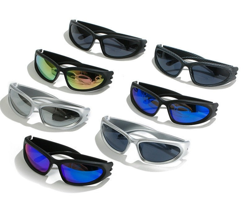 Polarized Wrap Around Y2K Sunglasses-streetwear-techwear