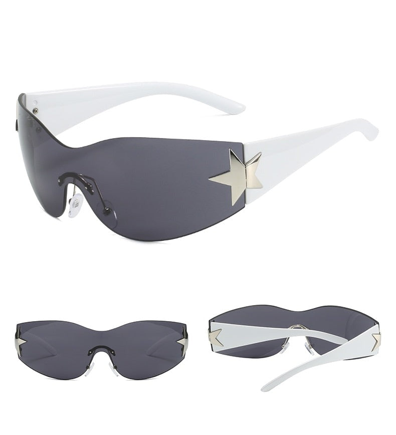 Y2K Rimless 'Star' Sunglasses | STREETWEAR AT BEFORE THE HIGH STREET