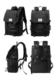 Roll Top Utility Strap Backpack-streetwear-techwear