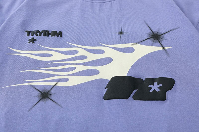TRYTHM Tribal Y2K Graphic T-Shirt