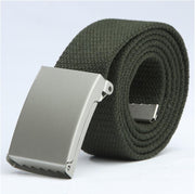 Webbing Belt with Metal Buckle-streetwear-techwear