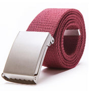 Webbing Belt with Metal Buckle-streetwear-techwear
