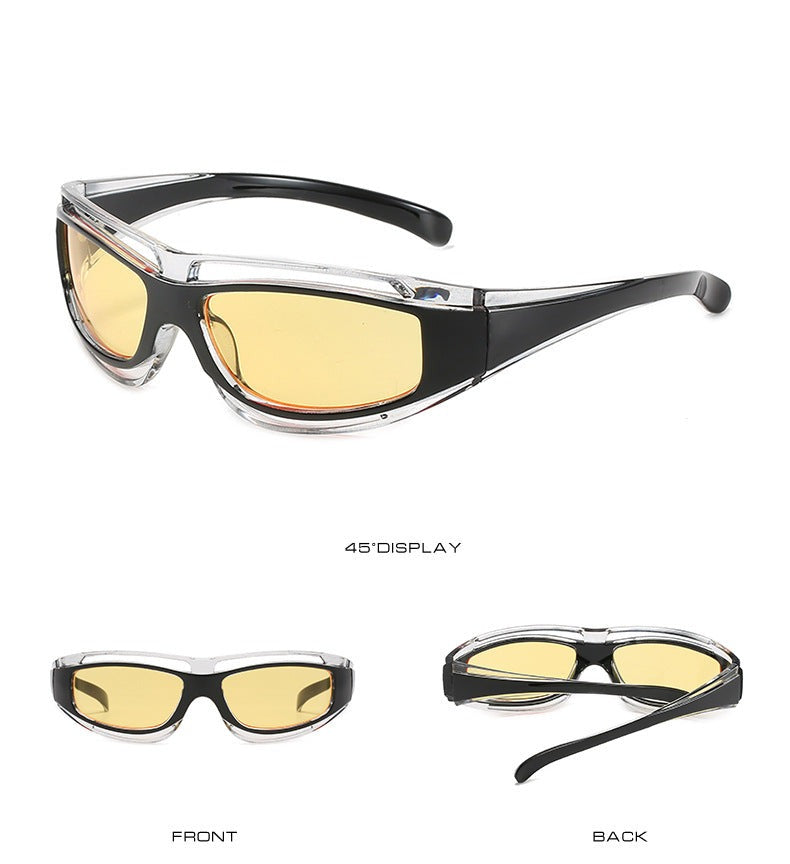 Wrap Around Y2K Sunglasses-streetwear-techwear