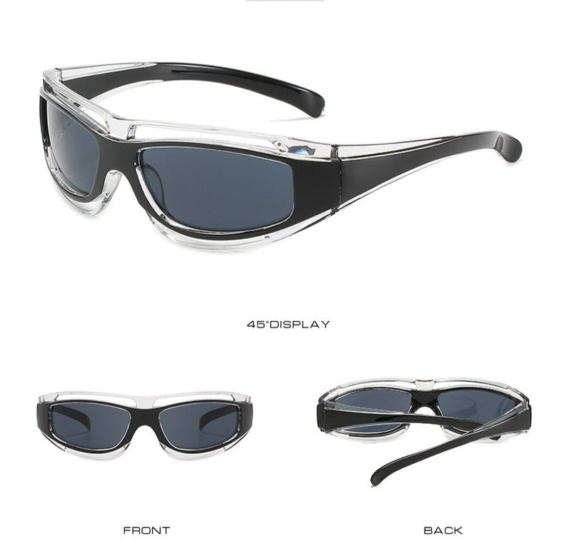 Wrap Around Y2K Sunglasses-streetwear-techwear