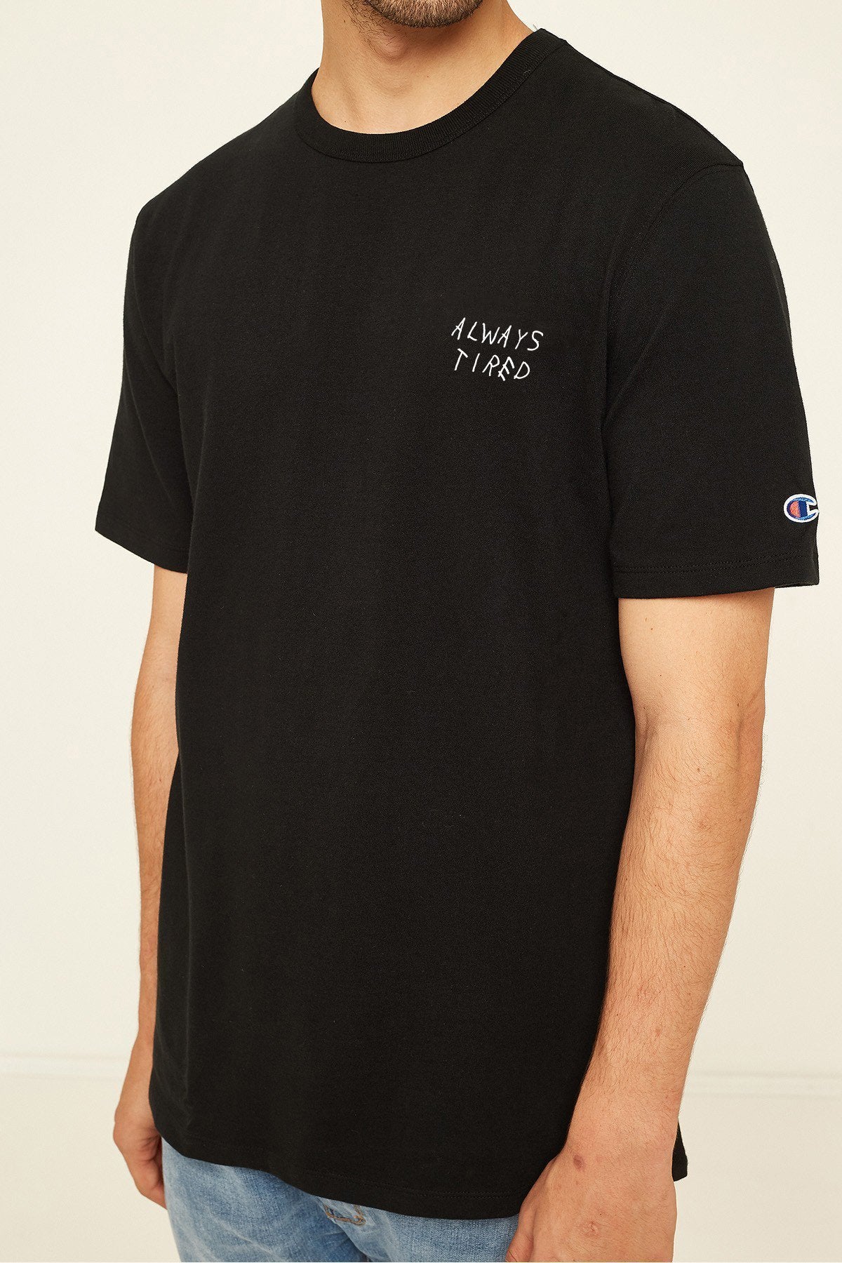 AFFICIAL 'Always Tired' Champion T-Shirt-streetwear-techwear