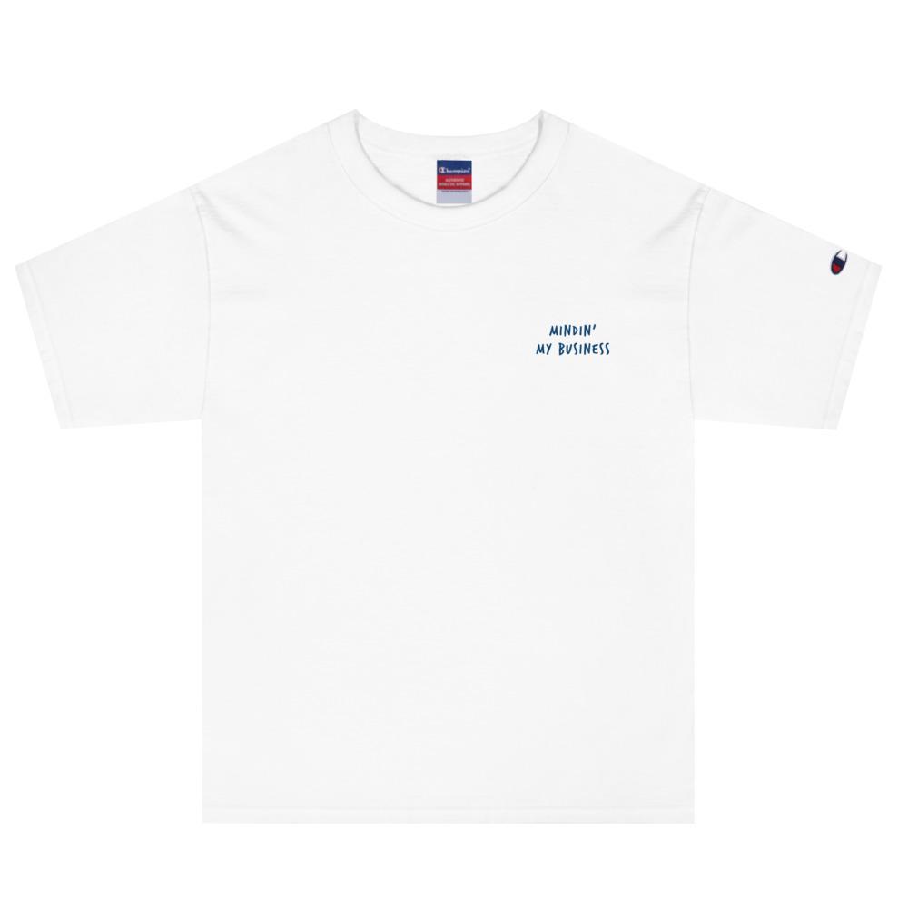 AFFICIAL x Champion 'Mindin' my Business' Embroidered T-Shirt-streetwear-techwear