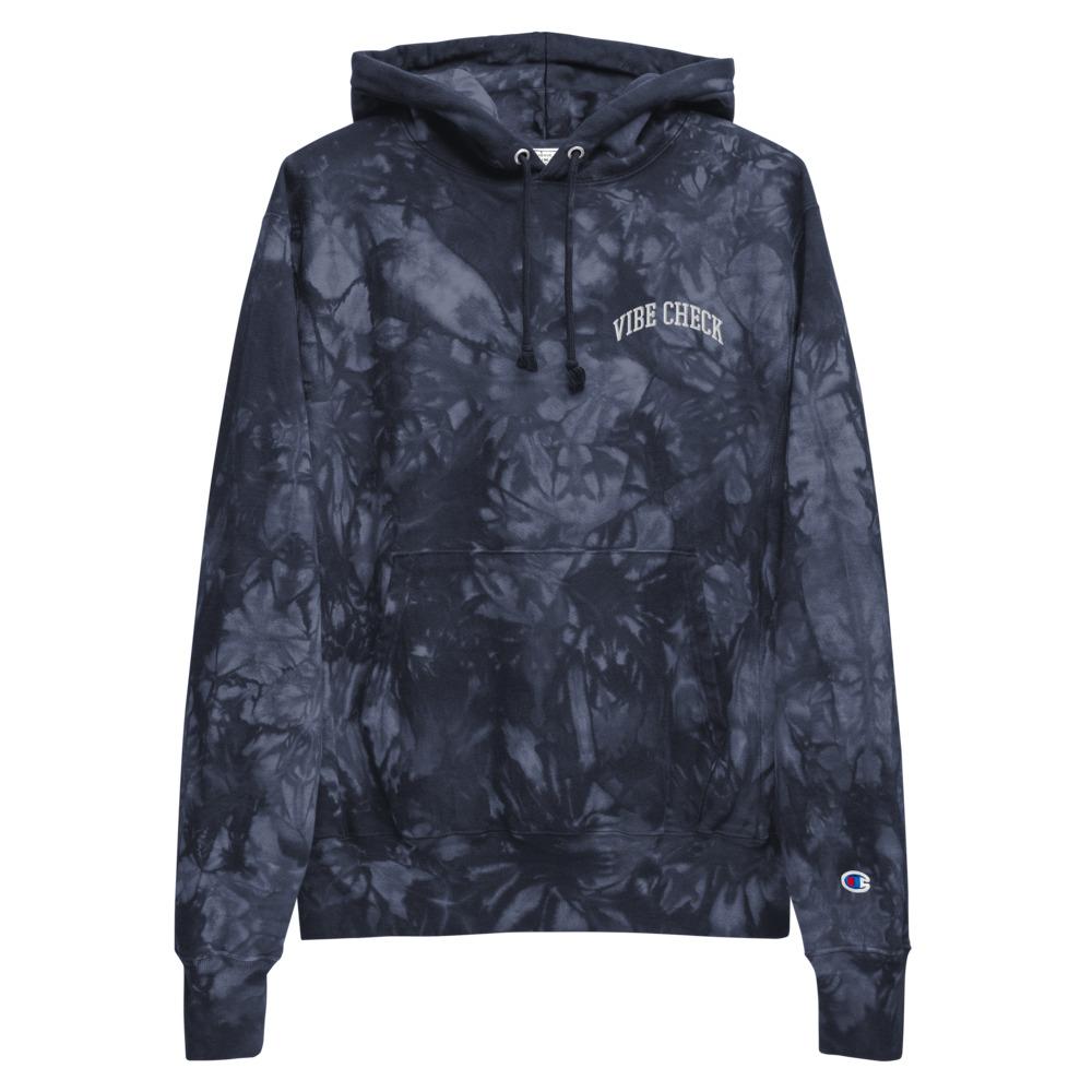 AFFICIAL x CHAMPION 'Vibe Check' Unisex tie-dye hoodie-streetwear-techwear