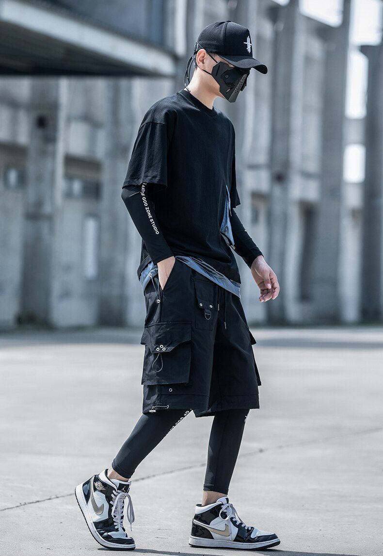 ANTI-SNS Utility Cargo Shorts-streetwear-techwear