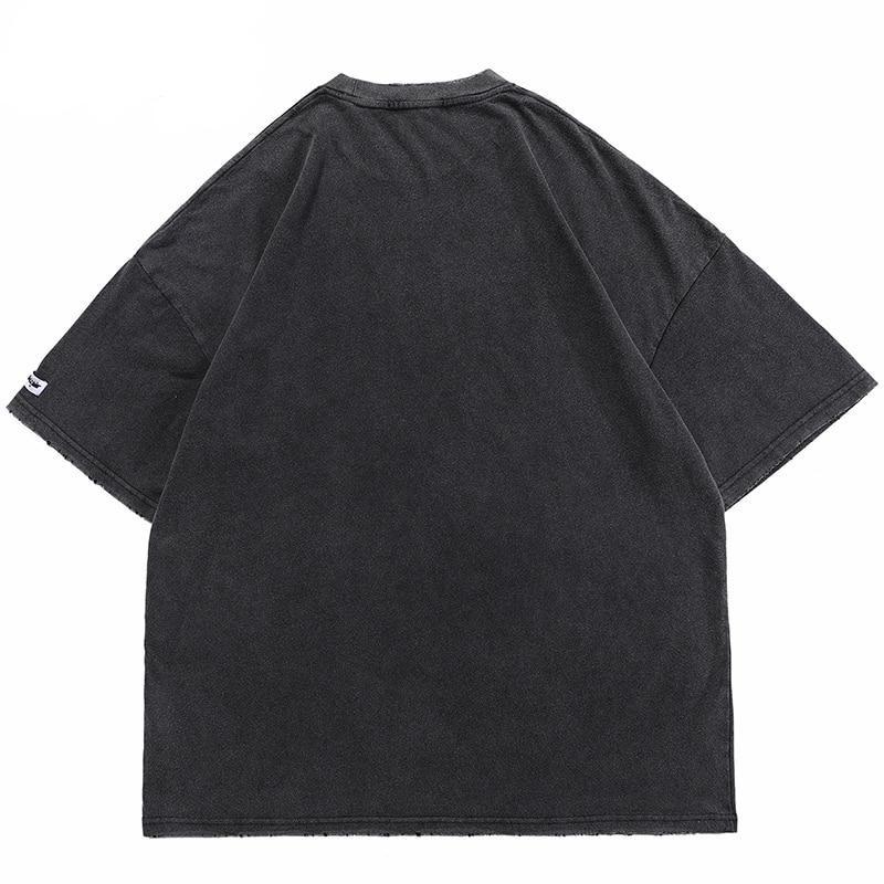 BLACK AIR 'Destruction' Washed Cotton Oversize T-Shirt-streetwear-techwear