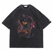 BLACK AIR 'Destruction' Washed Cotton Oversize T-Shirt-streetwear-techwear