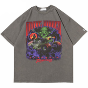 BLACK AIR 'Grave Digger' Washed Cotton Jersey Graphic T-Shirt-streetwear-techwear