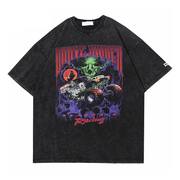 BLACK AIR 'Grave Digger' Washed Cotton Jersey Graphic T-Shirt-streetwear-techwear