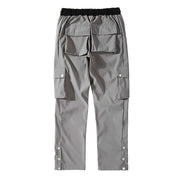 Casual Snap Button Cargo Pants-streetwear-techwear
