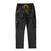 Casual Snap Button Cargo Pants-streetwear-techwear