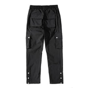 Casual Snap Button Cargo Pants-streetwear-techwear