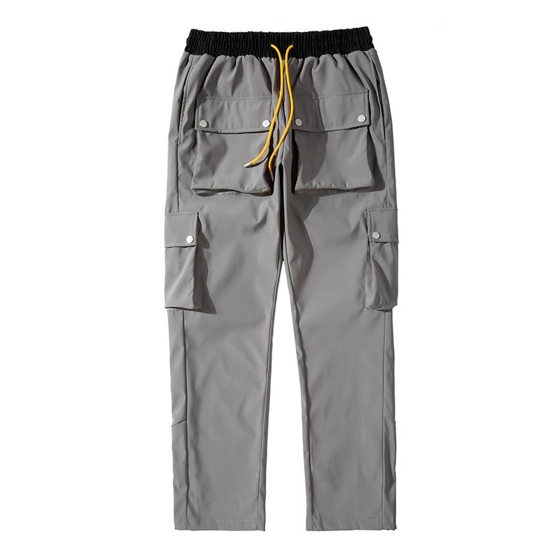 Casual Snap Button Cargo Pants-streetwear-techwear