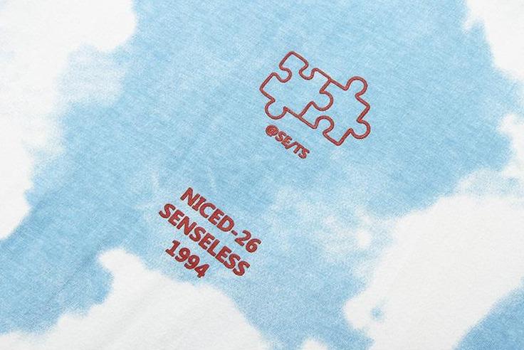 Cloud Print Senseless T-Shirt