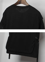 Double Layer Strapped T-Shirt-streetwear-techwear