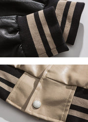 Faux Leather 1968 Varsity Jacket-streetwear-techwear