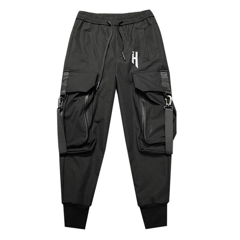 H Oversized Pocket Cargo Pants-streetwear-techwear