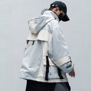 Japanese Cyberpunk Throwover Jacket-streetwear-techwear